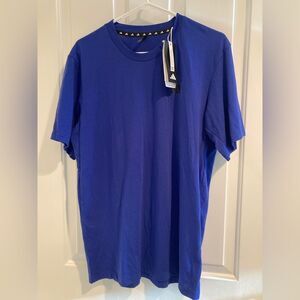 NEW Adidas Essential Men’s T-Shirt Blue Regular Fit Size M Athleisure